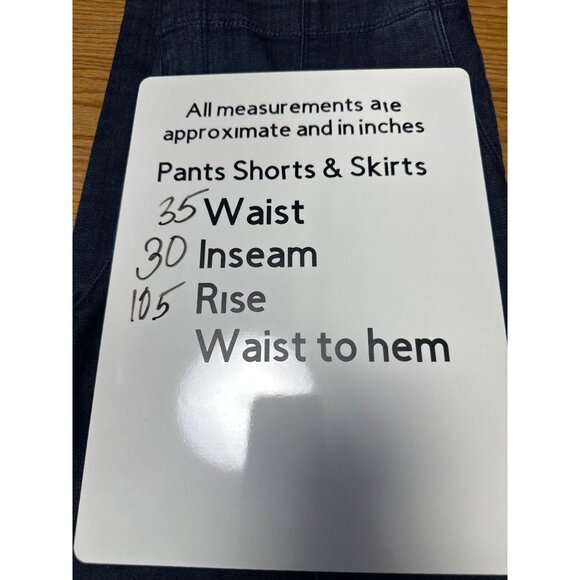 J.Jill Metropolitan Full Leg Denim Pants With Belt Loops & D-Ring Size 12 - Picture 12 of 12